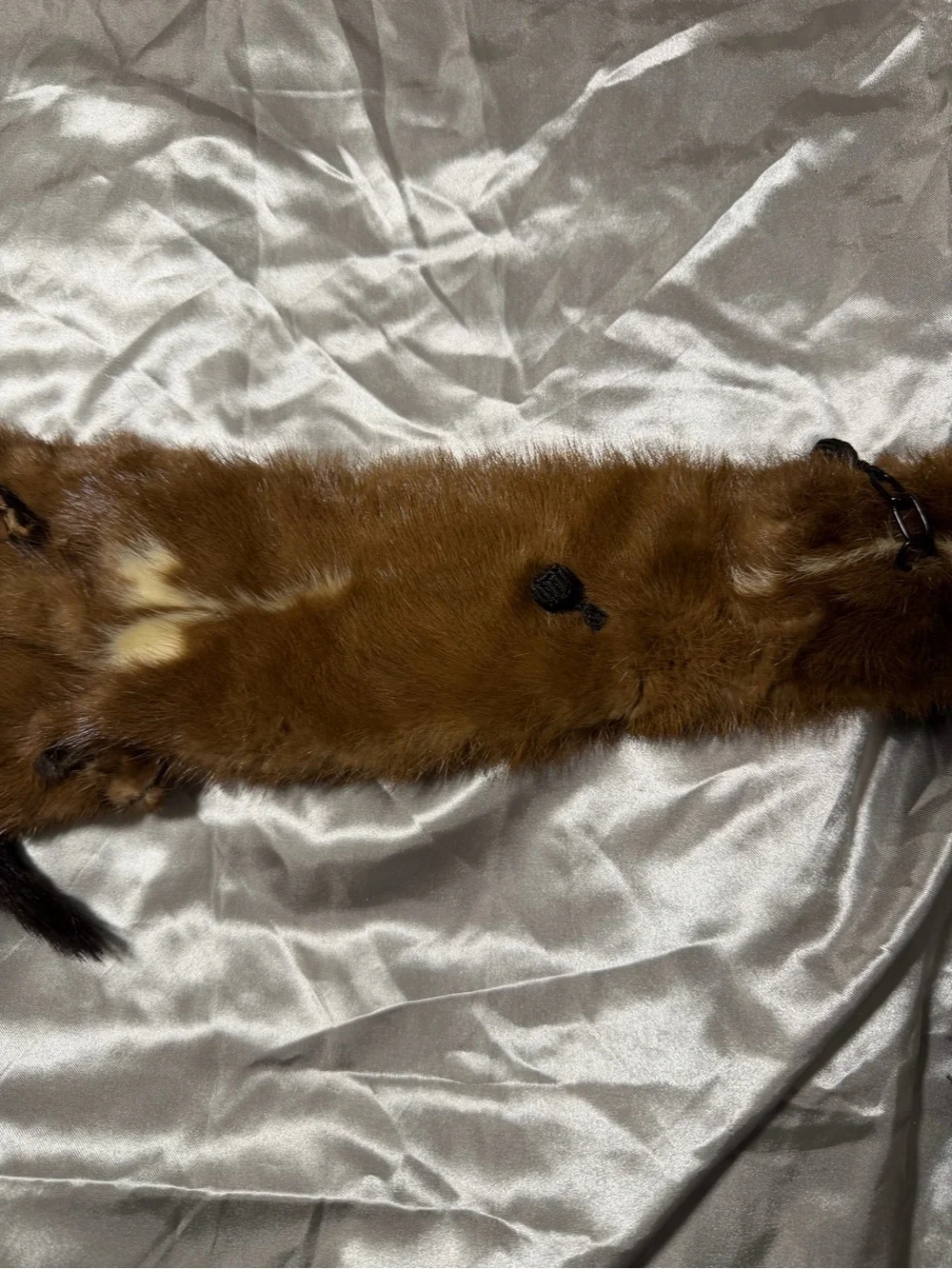 Vintage 1940s-1950w Multi Pelt Genuine Mink Fur Stole/scarf Wrap